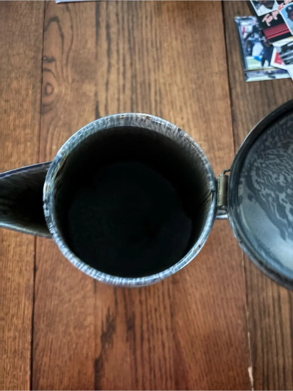 Vintage Marbleized Enamel Coffee Pot
